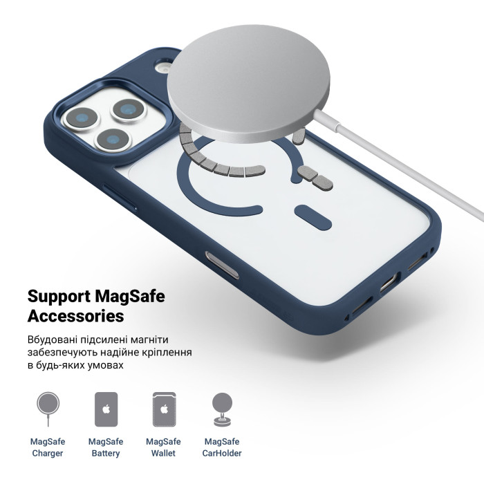 Чохол ArmorStandart Unit-C Mag Case для Apple iPhone 17 Pro Max Dark Blue (ARM86298)