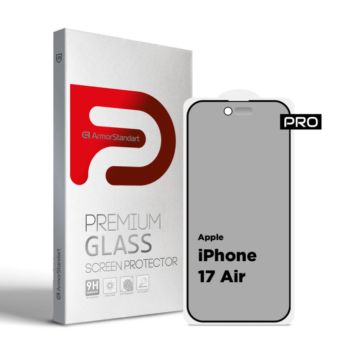 Захисне скло ArmorStandart Pro Anti-spy Matte для Apple iPhone 17 Air (ARM86417)