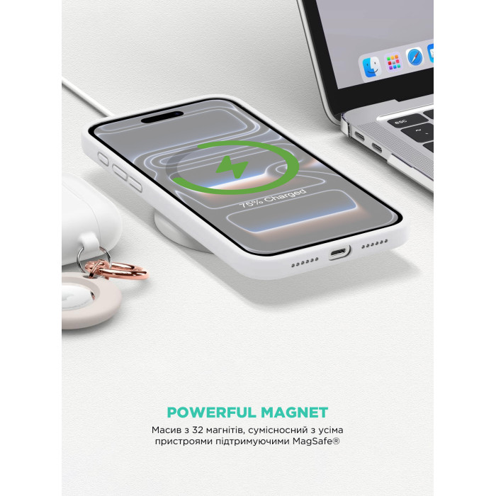 Чохол ArmorStandart ICON2 MagCase для Apple iPhone 17 Pro White (ARM86678)