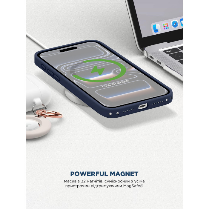 Чохол ArmorStandart ICON2 MagCase для Apple iPhone 17 Pro Max Midnight Blue (ARM86681)