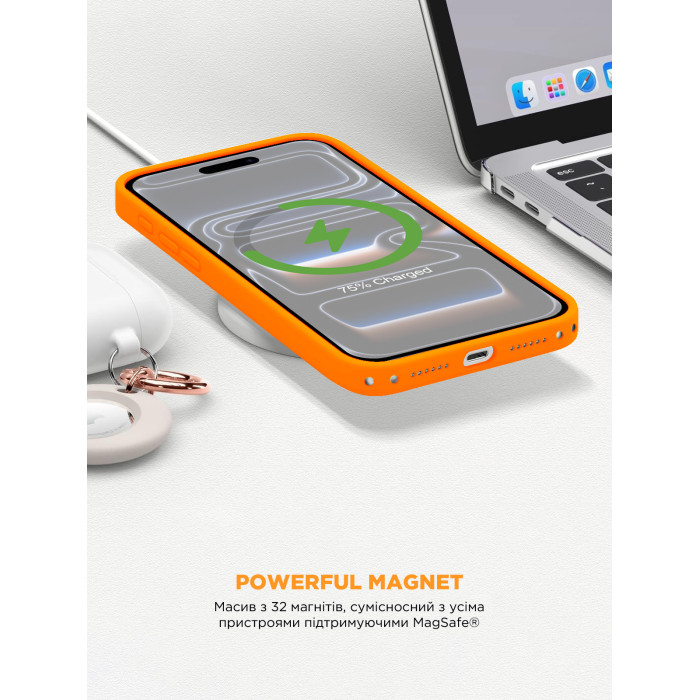 Чохол ArmorStandart ICON2 MagCase для Apple iPhone 17 Pro Max Cosmic Orange (ARM86682)