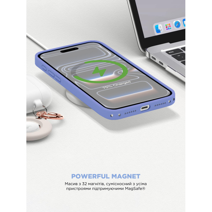 Чохол ArmorStandart ICON2 MagCase для Apple iPhone 17 Pro Lilac (ARM87083)