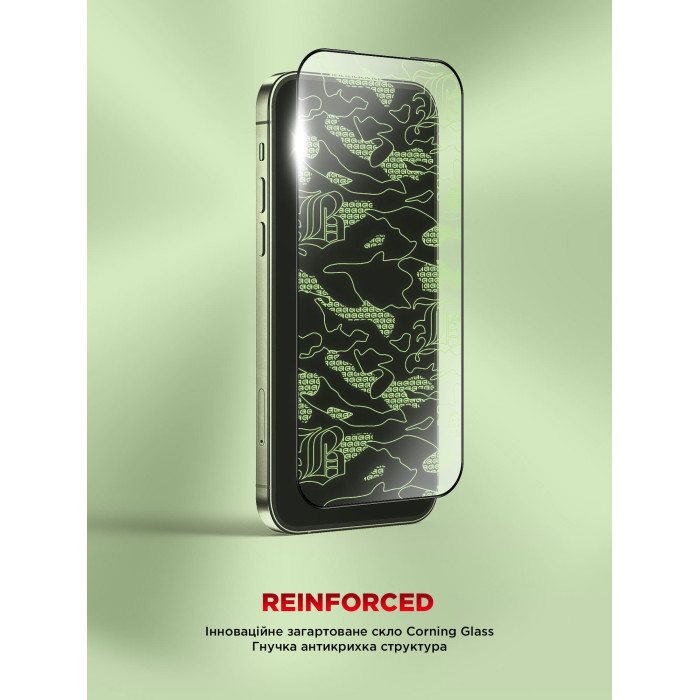 Захисне скло ArmorStandart Corning Black Icon для Apple iPhone 17 Pro (ARM88499)