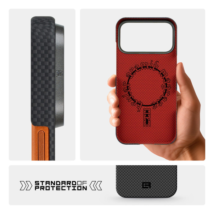 Чохол ArmorStandart BlackIcon Kevlar MagCase для Apple iPhone 17 Pro Black (ARM88529)