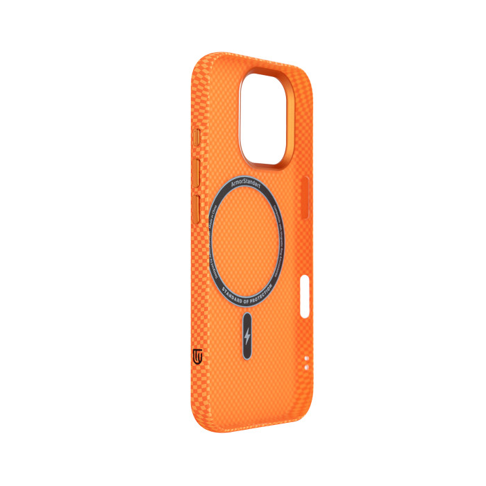 Чохол ArmorStandart LikeCarbon2 Mag Case для Apple iPhone 17 Kevlar Orange (ARM88614)