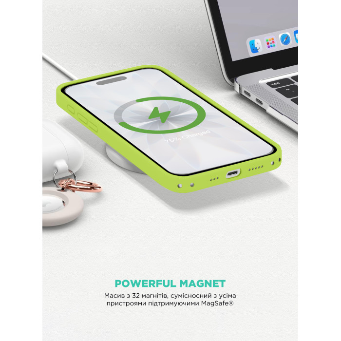 Чохол ArmorStandart ICON2 Mag Case для Apple iPhone 17 Neon Yellow (ARM88990)