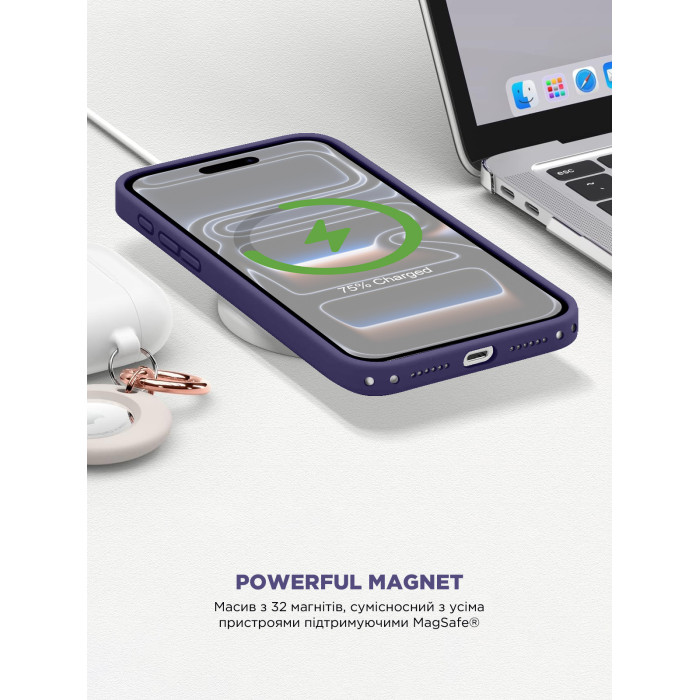 Чохол ArmorStandart ICON2 MagCase для Apple iPhone 17 Pro Max Purple Fog (ARM88995)