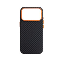 Чохол ArmorStandart LikeCarbon2 SE Mag Case для Apple iPhone 17 Pro Black Orange (ARM89161)