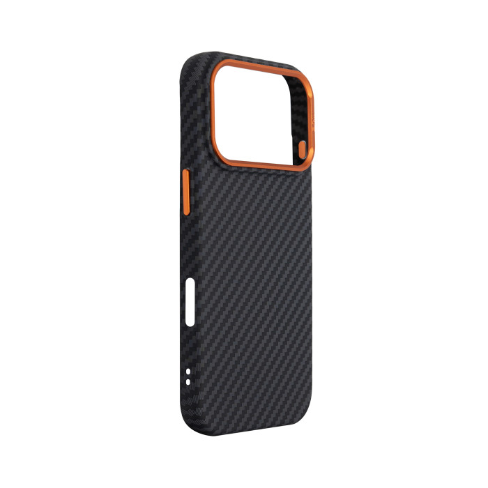 Чохол ArmorStandart LikeCarbon2 SE Mag Case для Apple iPhone 17 Pro Black Orange (ARM89161)