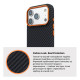 Чохол ArmorStandart LikeCarbon2 SE Mag Case для Apple iPhone 17 Pro Max Black Orange (ARM89162)
