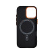 Чохол ArmorStandart LikeCarbon2 SE Mag Case для Apple iPhone 17 Kevlar Black Orange (ARM89163)