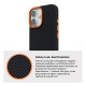 Чохол ArmorStandart LikeCarbon2 SE Mag Case для Apple iPhone 17 Kevlar Black Orange (ARM89163)
