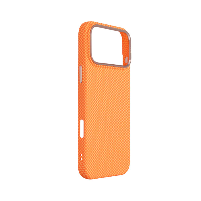 Чохол ArmorStandart LikeCarbon2 SE Mag Case для Apple iPhone 17 Pro Max Kevlar Orange Rose Gold (ARM89169)