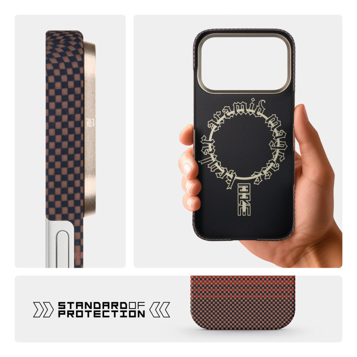 Чохол ArmorStandart BlackIcon Kevlar MagCase для Apple iPhone 17 Pro Sunset (ARM90154)