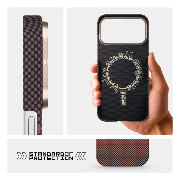 Чохол ArmorStandart BlackIcon Kevlar MagCase для Apple iPhone 17 Pro Max Sunset (ARM90155)