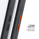 Чохол ArmorStandart Unit Mag Case для Apple iPhone 17 Black + Orange Button Set (ARM90579)