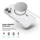 Чохол ArmorStandart Unit Mag Case для Apple iPhone 17 Matte Clear Silver + Pink Button Set (ARM90580)