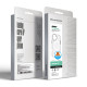 Чохол ArmorStandart Unit Mag Case для Apple iPhone 17 Matte Clear Silver + Orange Button Set (ARM90581)