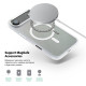 Чохол ArmorStandart Unit Mag Case для Apple iPhone 17 Air Matte Clear Silver + Orange Button Set (ARM90583)