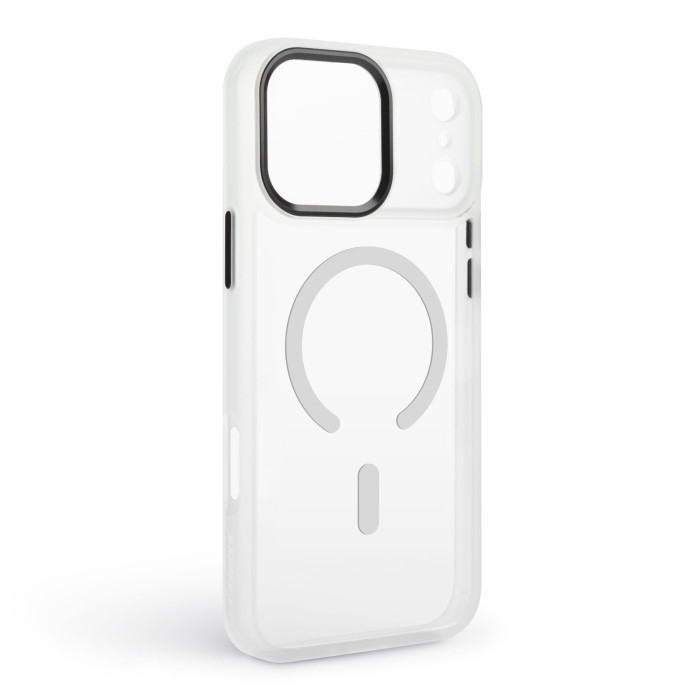 Чохол ArmorStandart Unit-C MagCase для Apple iPhone 17 Pro Matte Clear + Pink Button Set (ARM90587)