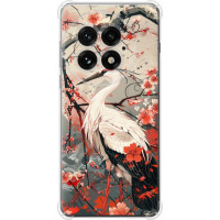 Чохол-накладка (панель) на OnePlus 13 5G Лелека у цвіту сакури  (EDP-6109sp-3875)