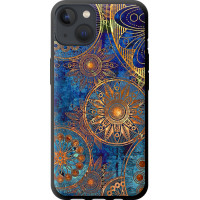Чохол-накладка (панель) на iPhone 13 Золотий візерунок  (EDP-678b-2374)