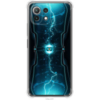 Чохол-накладка (панель) на Xiaomi Mi 11 Lite Блискавки в циліндрі  (EDP-120sp-2281)