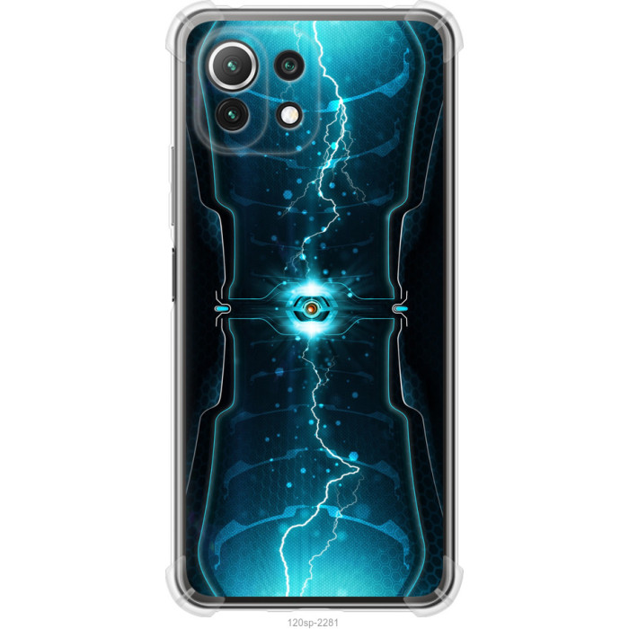 Чехол на Xiaomi Mi 11 Lite Молнии в цилиндре 