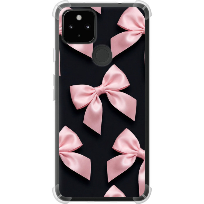 Чохол-накладка (панель) на Google Pixel 5A Coquette Ribbons Dark Coquette 
