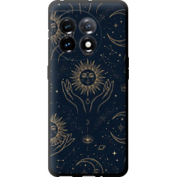 Чохол-накладка (панель) на OnePlus 11 Celestial Harmony: Sun & Moon Gold Mystic Pattern  (EDP-6778b-2940)