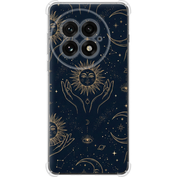 Чохол-накладка (панель) на OnePlus 13 5G Celestial Harmony: Sun & Moon Gold Mystic Pattern 