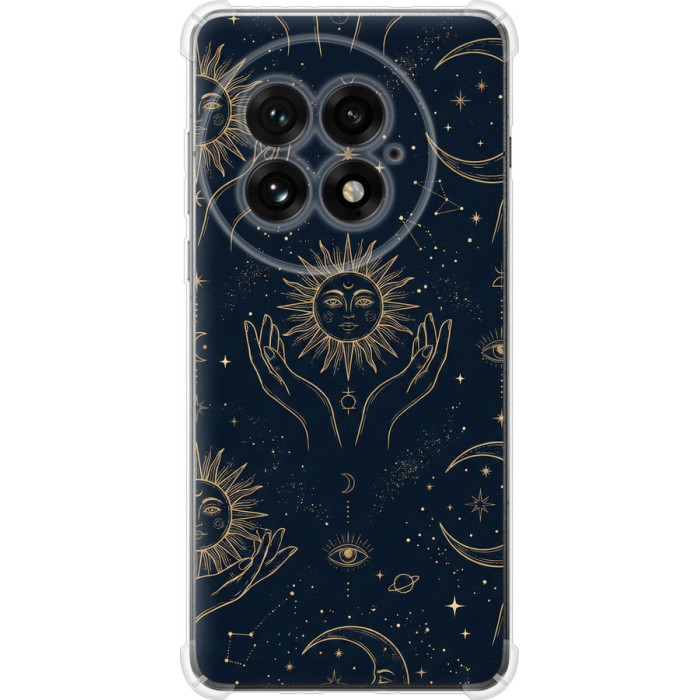 Чохол-накладка (панель) на OnePlus 13 5G Celestial Harmony: Sun & Moon Gold Mystic Pattern 