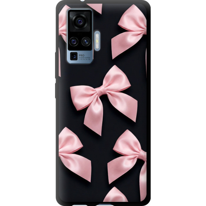 Чохол-накладка (панель) на Vivo X50 Pro Coquette Ribbons Dark Coquette 
