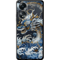 Чохол-накладка (панель) на Oppo A58 4G Водяний дракон  (EDP-6113b-3184)