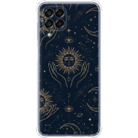 Чохол-накладка (панель) на Samsung Galaxy M33 M336B Celestial Harmony: Sun & Moon Gold Mystic Pattern  (EDP-6778sp-2633)