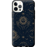 Чохол-накладка (панель) на iPhone 12 Pro Celestial Harmony: Sun & Moon Gold Mystic Pattern  (EDP-6778b-2052)