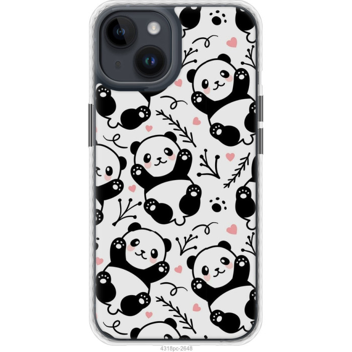 Чохол-накладка (панель) на iPhone 14 Панди 