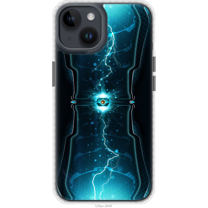 Чехол на iPhone 14 Молнии в цилиндре 