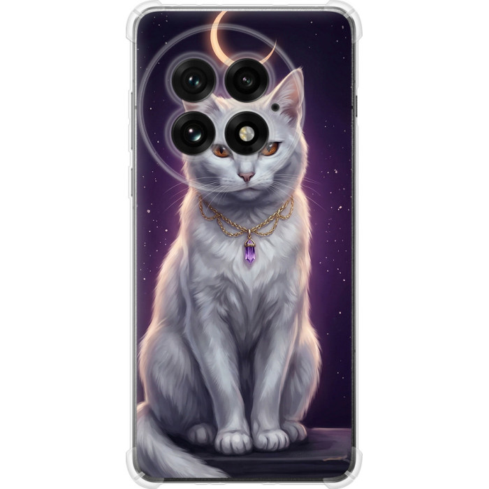 Чохол-накладка (панель) на OnePlus 13 5G Mystic White Cat Gothic Dark Purple Gold 