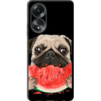 Чохол-накладка (панель) на Oppo A58 4G Мопс і кавун  (4665b-3184)