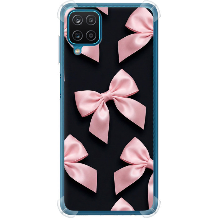 Чохол-накладка (панель) на Samsung Galaxy A12 A125F Coquette Ribbons Dark Coquette 