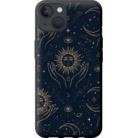 Чохол-накладка (панель) на iPhone 13 Celestial Harmony: Sun & Moon Gold Mystic Pattern  (EDP-6778b-2374)