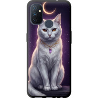 Чохол-накладка (панель) на OnePlus Nord N100 Mystic White Cat Gothic Dark Purple Gold  (EDP-6805b-2130)