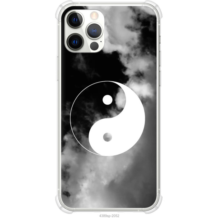 Чохол-накладка (панель) на iPhone 12 Pro Інь і янь 