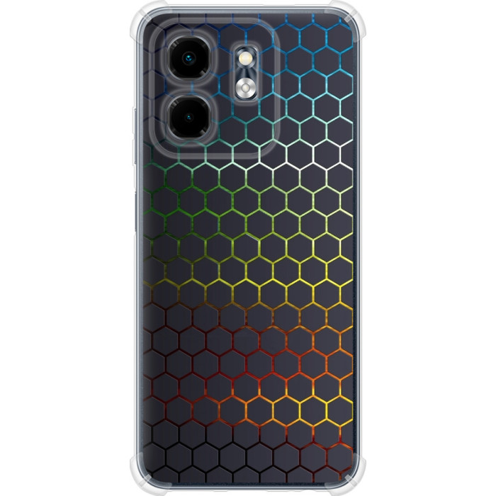 Чохол-накладка (панель) на Infinix Hot 50i Соти, які переливаються  