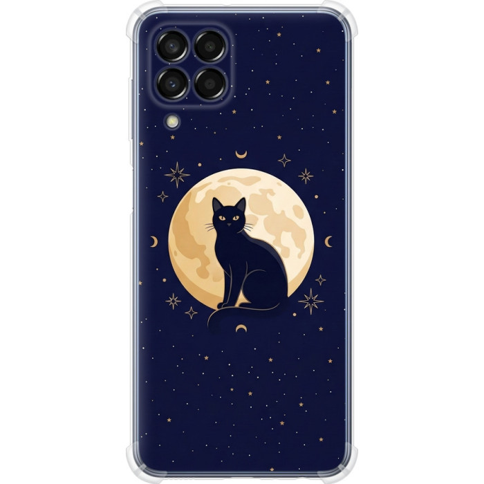 Чохол-накладка (панель) на Samsung Galaxy M33 M336B Cute Cat Celestial/Witchy 