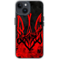 Чохол-накладка (панель) на iPhone 14 Герб України   (EDP-5312pc-2648)