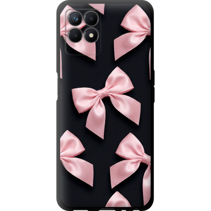 Чохол-накладка (панель) на Realme 8i Coquette Ribbons Dark Coquette 