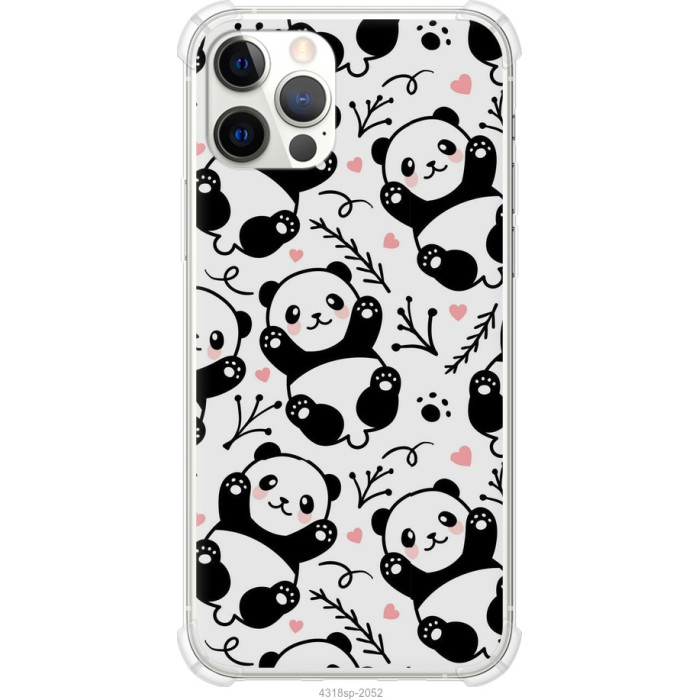 Чохол-накладка (панель) на iPhone 12 Pro Панди 