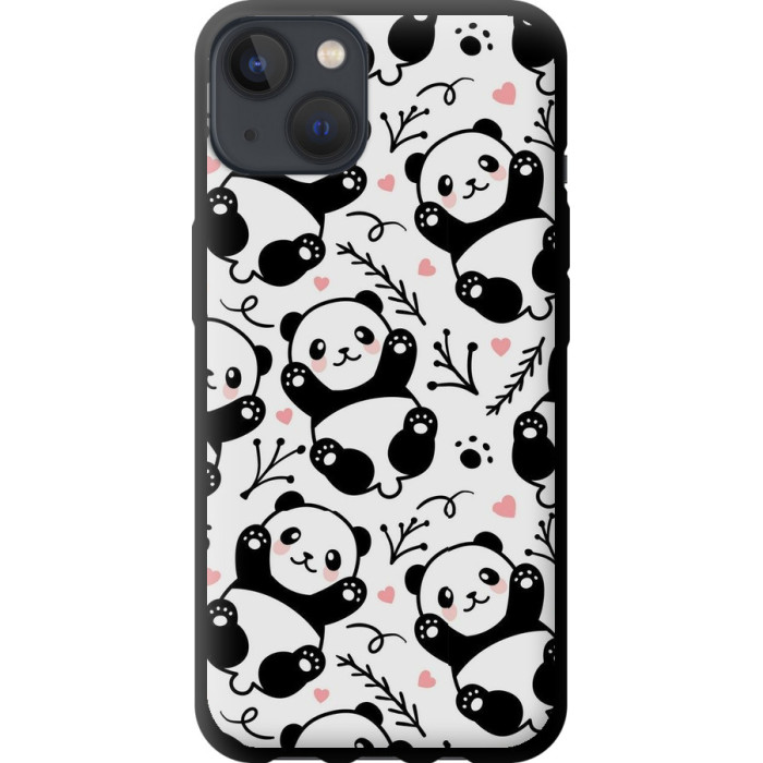 Чохол-накладка (панель) на iPhone 13 Панди 